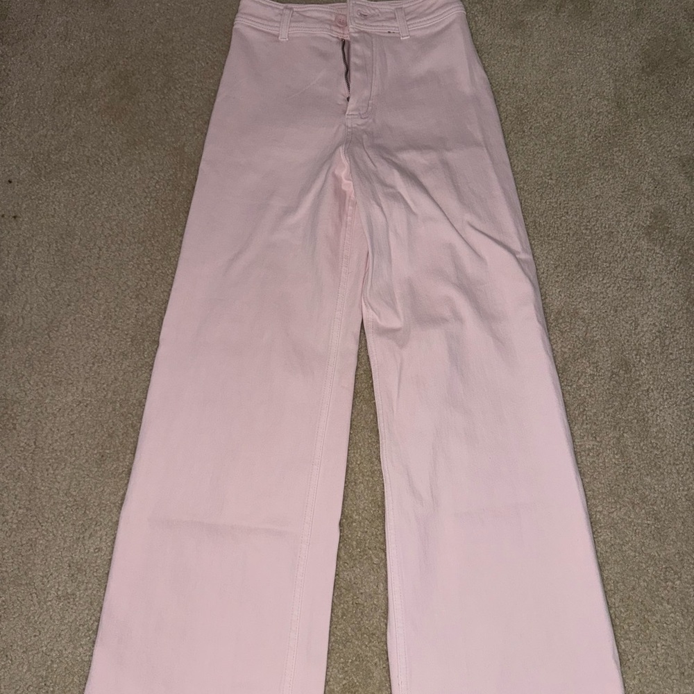 Women's Pink Straight Leg Pants